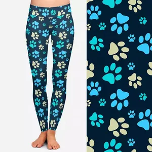 Factory Wholesale Digital Print High Quality Solid Full Length Yoga <b>Leggings</b> <b>with</b> <b>Pockets</b> Scrunch Butt Buttery Soft Women - Product Image 4