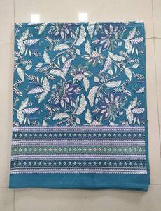 Juego de ropa de cama con estampado de bloque de mano indio Sanganeri 100% algodón suave estampado de flores sábana tamaño King con 2 fundas de almohada juego de ropa de cama - Product Image 2