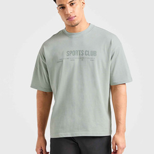 Camisetas para hombre 100% algodón de gran tamaño con cuello redondo, camiseta de tela de doble cara para hombre, ropa personalizada, 260gsm, 220gsm, 190gsm - Product Image 2