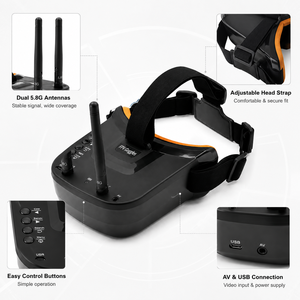 Gafas de Video FPV VR009 5 8G 40CH con Pantalla de 3 Pulgadas para Dron RC Quadcopter - Product Image 3