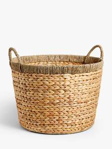 Decorative Finish <b>Water</b> <b>Hyacinth</b> <b>Basket</b> For Premium Home Accessories Featuring Natural Weave - Product Image 3