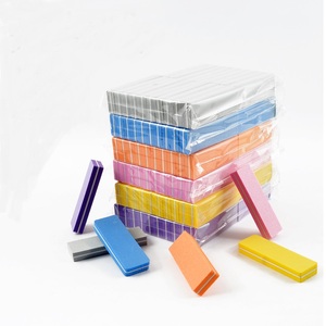 Malzemeleri <span class=keywords><strong>Mini</strong></span> tırnak tamponu s blok kare çift taraflı sünger pembe tırnak tamponu toptan - Product Image 2