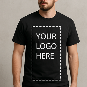 <span class=keywords><strong>T</strong></span>-Shirt Personalizzata con Logo, 100% Cotone Nero 180GSM, Uniforme Casual da Lavoro con <span class=keywords><strong>Design</strong></span> Stampato in Serigrafia DTF - Product Image 4