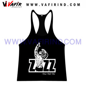 Logo personnalisé tricoté décontracté Gym Fitness hommes musculation débardeur 100% coton séchage rapide respirant OEM impression personnalisée - Product Image 4