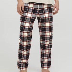 Pantalones blancos lujosos de gran calidad, pantalones de chándal de algodón pesado de punto, pantalones de Jogger Cargo Waffle para hombre - Product Image 1