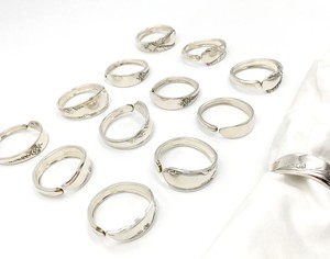 Servilleteros Patrones aleatorios no coincidentes Vintage Reclaimed Silverware - Product Image 1