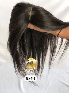 วิกผมคน100% บริสุทธิ์ขนาด8 ''9X14แบบไม่ผ่านกระบวนการทำผมชาวอินเดียเนื้อนุ่มแบบไม่ผ่านกระบวนการ - Product Image 6