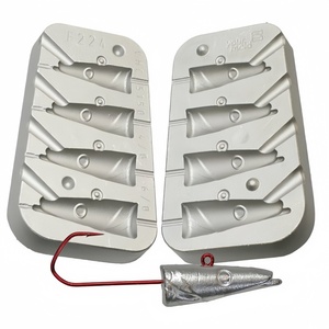 Molde de Jigging a Laser Personalizado, Molde de Jigging para Iscas de <span class=keywords><strong>Metal</strong></span> com Fio Passante, Conjunto de Molde de Jigging para Pesca com Cabeça de Jig de <span class=keywords><strong>Metal</strong></span> Fundido CNC - Product Image 2