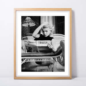 Impresión Artística de Marilyn Monroe, Fotografía en Blanco y Negro, Impresión Artística de Película - Product Image 2