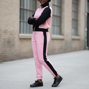 OEM/ODM Winter Vintage 100% Cotton Fleece Solid Lace <b>Rhinestone</b> High Street <b>Hoodie</b> Flared Jogger Women's 2 Piece Set - Product Image 5