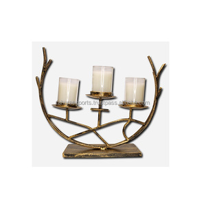 Chandelier en métal de vente chaude pour la décoration de Noël bougeoir en métal de conception antique pour la maison hôtel et décoration de table - Product Image 4