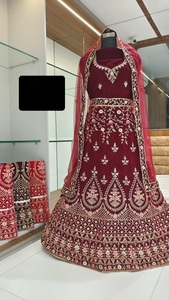 เสื้อผ้าอินเดียปักเลื่อมลูกไม้สำหรับผู้หญิงเสื้อผ้าปากีสถาน - Product Image 3