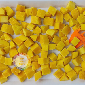 Cubos de mango congelado IQF Premium Vietnam Fruit High Brix Paquetes a granel y al por menor Mango congelado en rodajas Congelado Medio corte Mango a granel OEM - Product Image 6