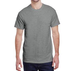 T-shirt de fitness de couleur unie pour hommes Chemise d'entraînement respirante coupe ajustée pour la course à pied Sports Activewear Summer Tee - Product Image 1