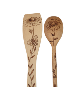 Espátula de madera Cuchara artesanía Natural Excelente Cuchara de cocina de madera Utensilios de cocina Diseño superior - Product Image 3