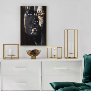 Vente en gros Fournitures Vaisselle Bougeoir et porte-bougie décoratif Finition du béton Métal Unique Nouveau style Éclaircissant Maison Votive - Product Image 5