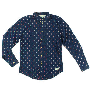 Chemise à manches longues à col flash pour homme Adidas, bleu marine L, couleur : bleu marine, 100% authentique - Product Image 1