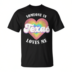 Alguien en Texas me ama, camiseta retro con corazón - Product Image 2