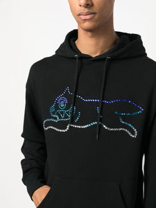 Sweat-shirts à capuche épais avec fermeture éclair pour hommes, sweat-shirts à capuche en éponge, broderie et streetwear avec logo en strass - Product Image 3