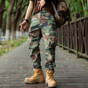 Pantalones acampanados desgastados inspirados en los años 70, dobladillo asimétrico, pantalones de chándal antiarrugas teñidos lisos, Jogger informal de gran tamaño de retazos - Product Image 3