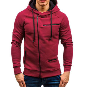Sweat-shirt à capuche en polaire chaud à manches longues pour hommes personnalisé avec poche brodée de bonne qualité - Product Image 2