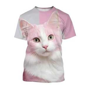 Mode Cat3D Imprimer T-shirt Mignon Animal Pet Cats Graphic T-shirt - Product Image 2