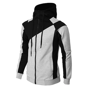 Fabricant Logo personnalisé Sweats à capuche Capuche noire Poids lourd 100% Polyester Couleur unie Sweat à capuche surdimensionné à fermeture éclair de haute qualité - Product Image 3