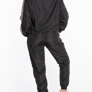 Ensemble coupe-vent zippé imperméable personnalisable pour homme Survêtement deux pièces à motif solide 100% coton pour l'hiver prix bon marché - Product Image 5