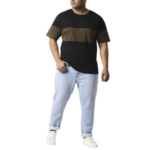 Logotipo personalizado 180gsm Poliéster/Algodón Ajuste Regular Sólido Camiseta de secado rápido para hombres Tela de punto con estampado DTG - Product Image 4