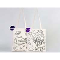 Bolsa de tela de algodón Astronaut Zeppelin con asas, unisex, de carcasa blanda, 14x16 pulgadas, para estudiantes, equipaje de viaje, con cierre y barra de arrastre duraderos