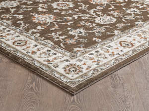Tapis turc de luxe fabriqué à la machine Palmira 32x35 16 D gris brun, qualité supérieure pour salon, du fabricant de Gaziantep - Product Image 3