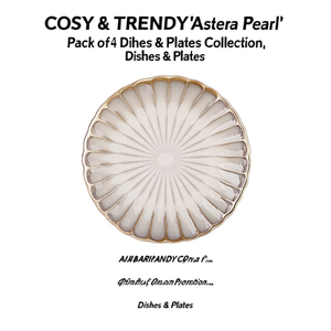Juego de Platos para Desayuno 'Astera Pearl' de COSY & TRENDY, Paquete de 4 Platos - Product Image 2