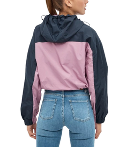 Vestes pour femmes de qualité supérieure, vente en gros, logo personnalisé, cordon de serrage, fermeture éclair, imperméable, respirant, doublure en nylon tricoté, coupe-vent - Product Image 2