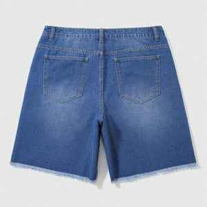 Pantalones Cortos de Mezclilla de Algodón Crudo 100% para Hombre, Estilo Nuevo, Hechos a Medida, Color Sólido, Precio de Fábrica, Ropa Urbana de Verano, Estilo Vintage - Product Image 2