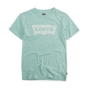 Abbigliamento per Bambini Levi's, T-Shirt Classica a Maniche a Pipistrello per Ragazzi, Taglia L, Blu Nilo, Jersey Oversize con Logo Personalizzato, Motivo Liscio - Product Image 1