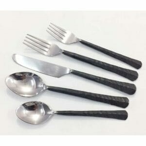 Juego de cubiertos de metal de estilo elegante con mango de acero inoxidable, juego de vajilla para bodas y fiestas, juego de cubiertos al mejor precio - Product Image 6