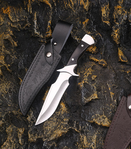 Couteau de chasse à lame fixe de haute qualité, personnalisé en gros, service OEM ODM, haute dureté, portable, pour la survie en plein air - Product Image 1