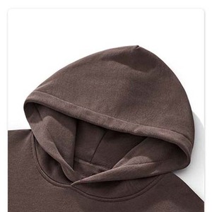 Venta al por mayor sudaderas con capucha para hombre algodón mezclado con capucha de peso pesado 420gsm calidad superior personalizado peso pesado Puff estampado sudaderas con capucha OEM - Product Image 3