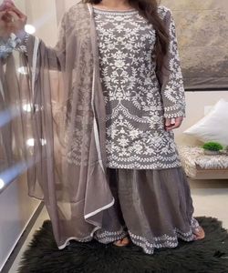 Estilo indio pakistaní Salwar kameez listo para damas traje de algodón cosido vestidos de mujer elegantes - Product Image 1