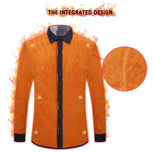 Camisas de franela para hombre al por mayor con estilo de botón a presión camisas de franela de algodón y poliéster de dos bolsillos con servicio OEM - Product Image 6