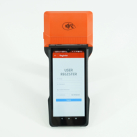 Goodcom mesin Android 14 POS, layar sentuh 6.5 inci dengan Printer 80mm