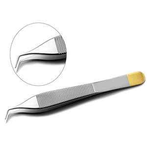 Phẫu thuật tùy chỉnh mặc quần áo tungsten carbide <span class=keywords><strong>TC</strong></span> <span class=keywords><strong>adson</strong></span> kẹp 1x2 răng mặc quần áo kẹp mô kẹp <span class=keywords><strong>adson</strong></span> Nâu răng - Product Image 2