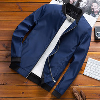 Veste de baseball pour homme, prix d'usine en Chine, OEM, coupe ajustée, légère, fermeture éclair, avec badge, pour l'automne et l'hiver