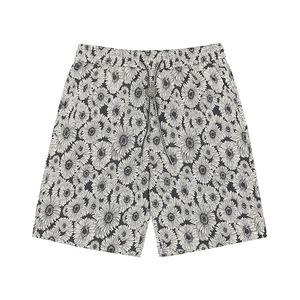 Shorts d'été pour hommes, style hip-hop, motif uni, taille élastique, cordon de serrage, design en maille respirant et coupe-vent, vente en gros - Product Image 6