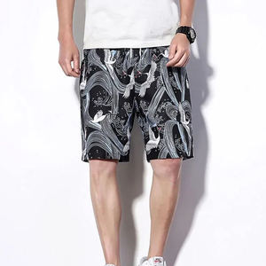 Short vintage pour homme avec applique de logo personnalisé, respirant 100% coton, polyester, surpiqûres à la taille - Product Image 4