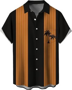 Chemise à manches courtes d'été, style rétro, drôle, imprimé en 3D, tendance, style de marque, chemise ample, chemise tendance pour hommes - Product Image 1