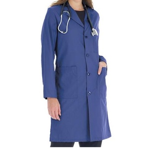 Conceptions personnalisables en usine uniformes de laboratoire d'hôpital médical blanc couleur blanche avec fermeture éclair vers le haut manteaux de laboratoire d'infirmière de médecin respirant - Product Image 6