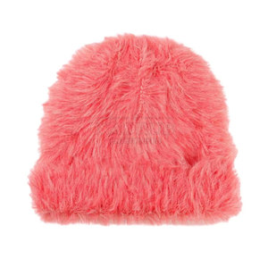 หมวกบีนนี่ขนปุยสำหรับวันที่อากาศหนาวเย็นและมีสไตล์หมวกบีนนี่ดูอบอุ่นและสบายพร้อมชั้นนอกที่ทำจากขนสัตว์เทียม - Product Image 6