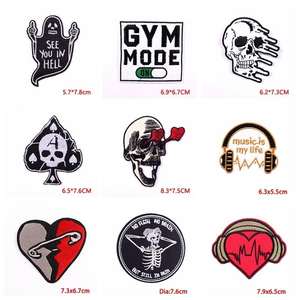 Accesorios de ropa de moda, parches bordados personalizados con logotipo personalizado bonito, parches bordados de hierro para ropa - Product Image 4