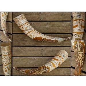 Authentic <b>Viking</b> Drinking <b>Horn</b> with Stand Handmade Natural <b>Horn</b> Mug for Beer and Mead - Product Image 5